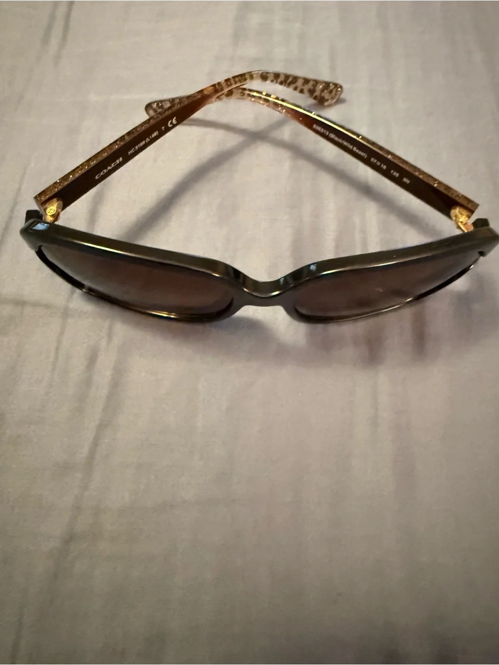 Coach Women's Tortoiseshell Sunglasses with Brown Lenses